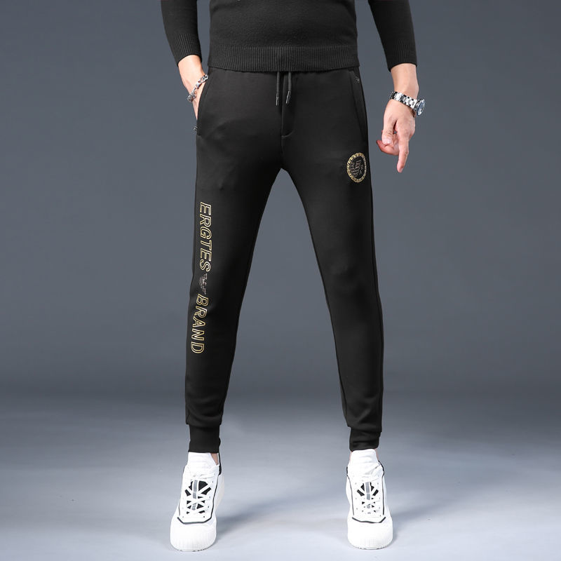 Pantalón de terciopelo cordura hombre marca de moda pantalones casuales engrosados tendencia otoño invierno 2022 slim fit bundles pie stripe pantalón detail image 2