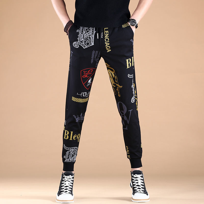 2022年男士休闲裤/男士新款新潮休闲裤/欧洲站外贸休闲裤细节图