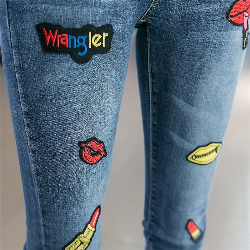 New Korean-style student slimming and slimming detachable elastic skinny denim jumpsuit with shoulder straps for women detail image 3