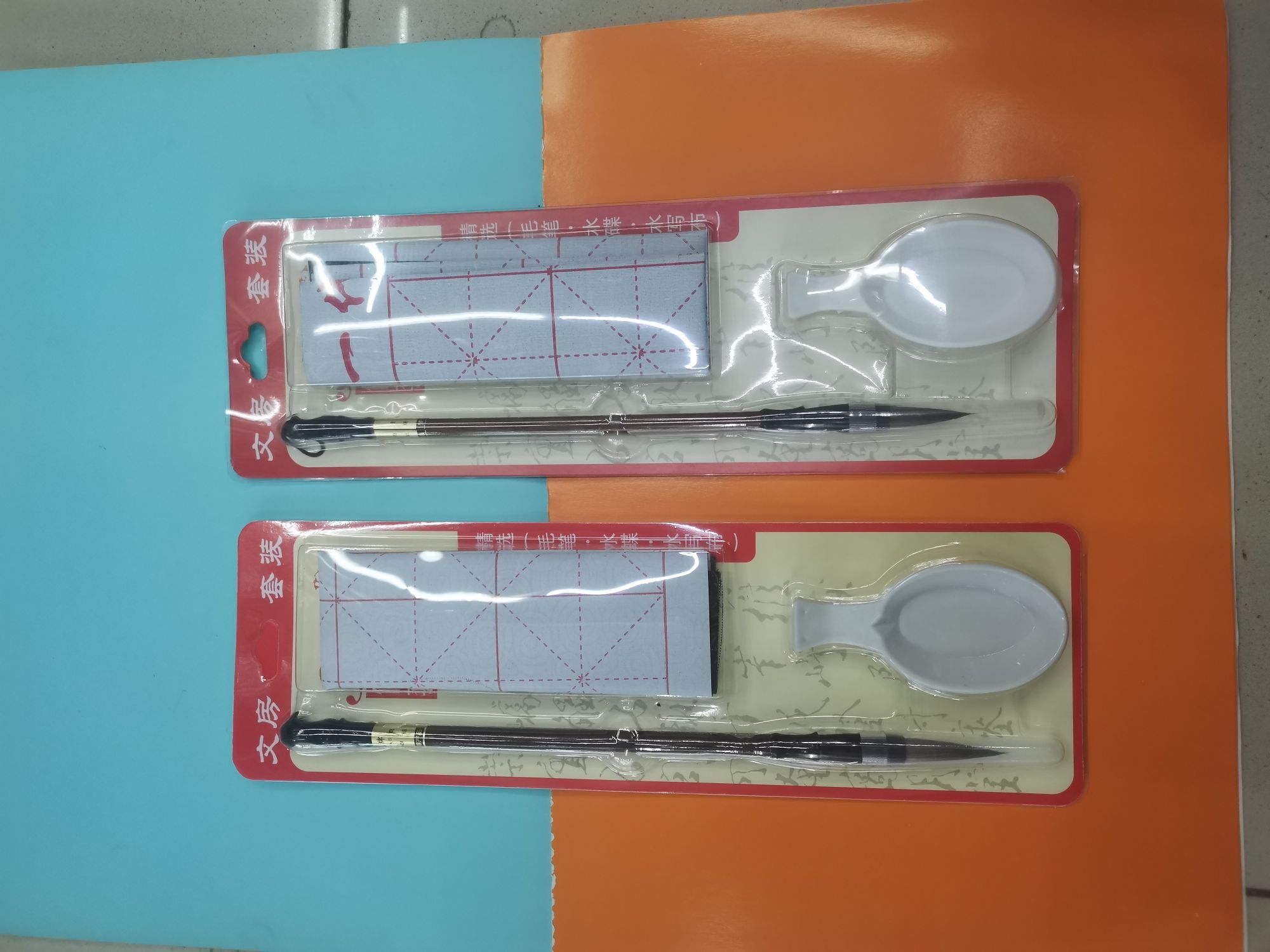 毛笔水写布3件套书法工具学生培训国画文房四宝套装厂家批发国潮产品图