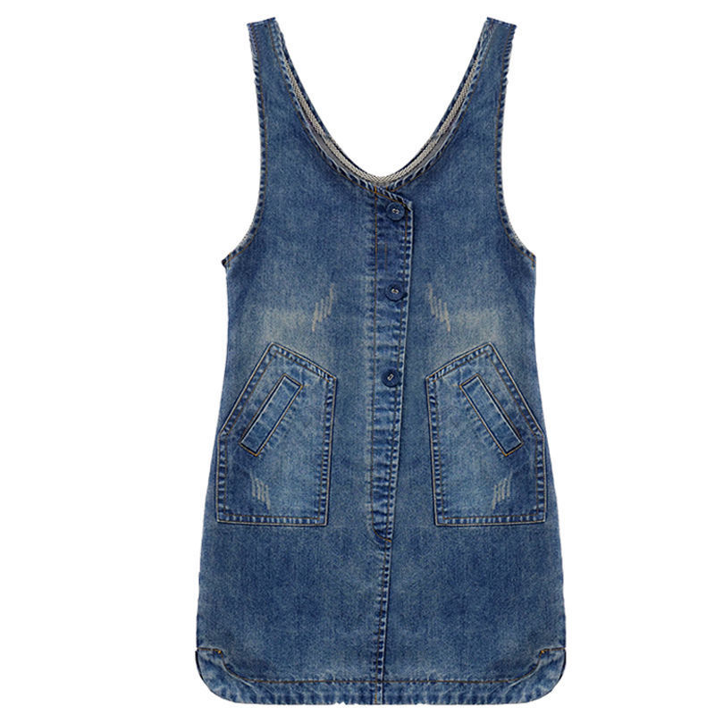 2022年新潮女士牛仔背带短裙详情图1