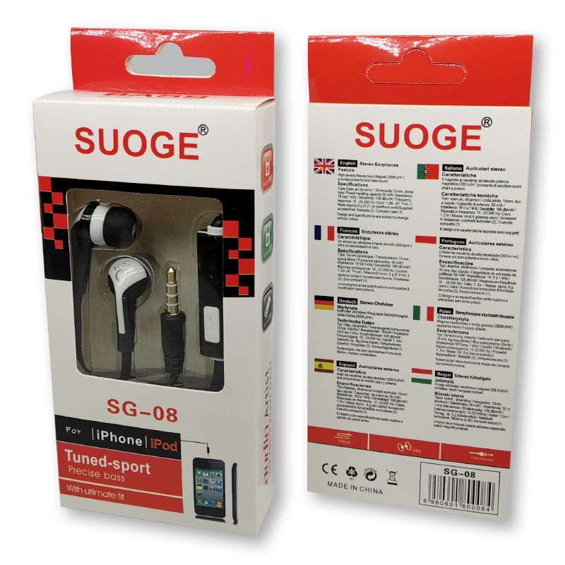 Sogo brand 08 mobile phone headphones, in-ear headsets, MP3 earbuds, wired headphones, small headphones, fashionable and creative products details Picture