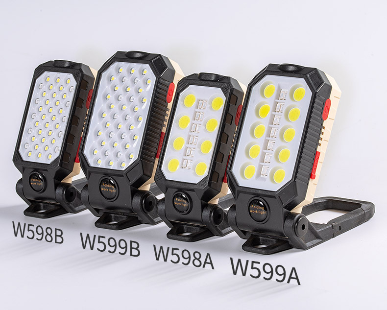 New cross-border COB work light, USB charging, multi-functional folding maintenance work light, magnetic LED flashlight pic 5