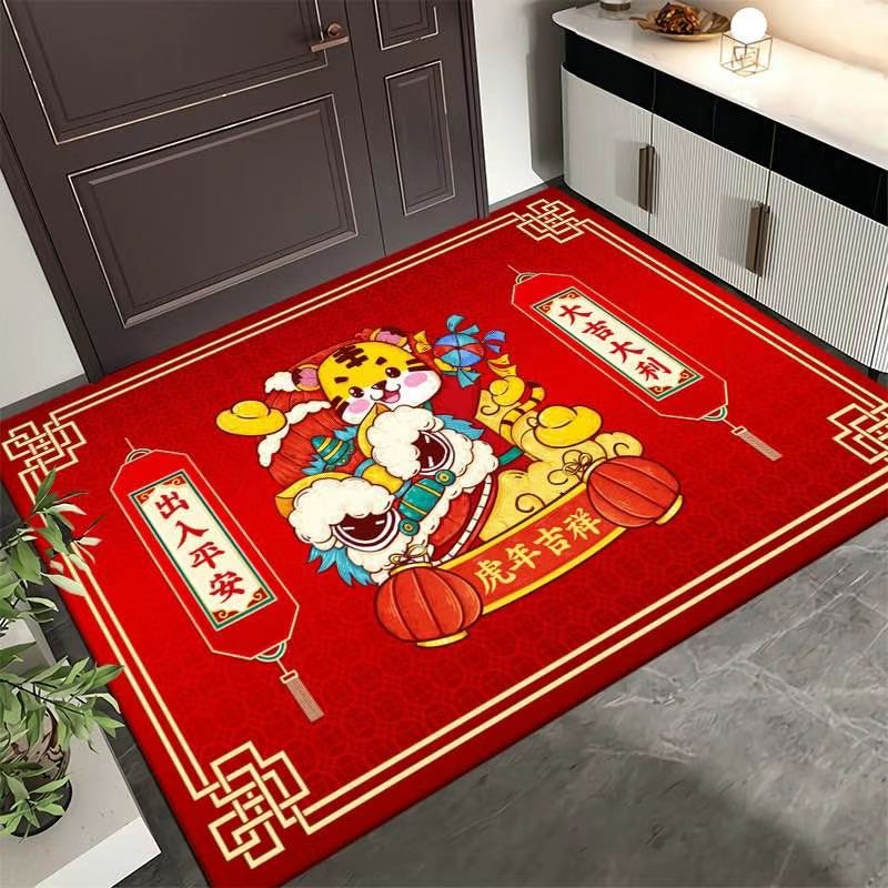 虎年吉祥门垫 户外门垫
