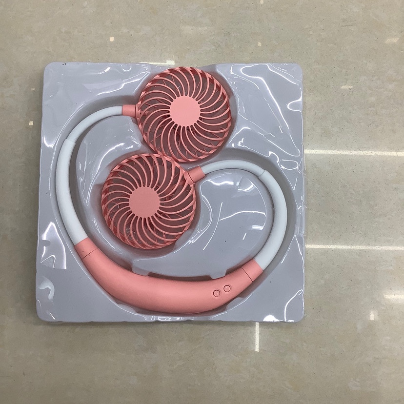 Ventilador de cuello colgante luminoso