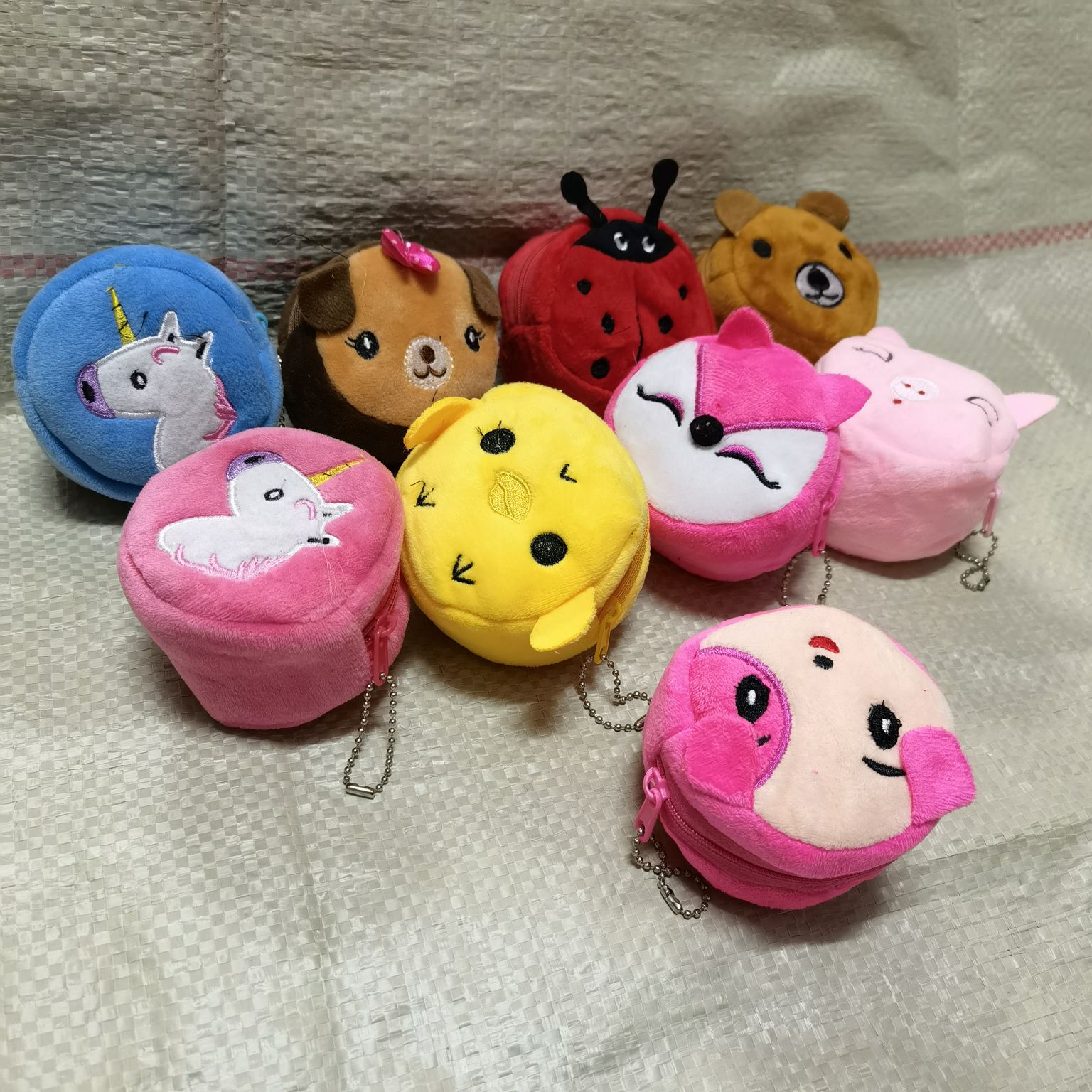 毛绒零钱包立体加厚卡通钱包拉链小包钥匙扣挂件毛绒零钱包儿童零钱包卡通刺绣硬币包详情图12