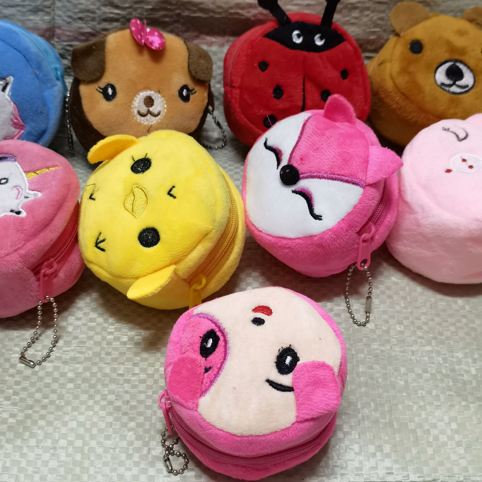 毛绒零钱包立体加厚卡通钱包拉链小包钥匙扣挂件毛绒零钱包儿童零钱包卡通刺绣硬币包详情图14
