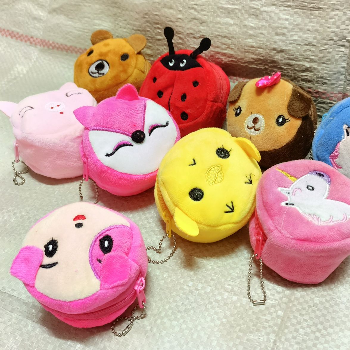 毛绒零钱包立体加厚卡通钱包拉链小包钥匙扣挂件毛绒零钱包儿童零钱包卡通刺绣硬币包详情图18