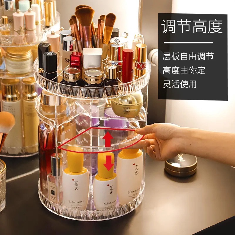 Rotating cosmetic shelf Item Picture