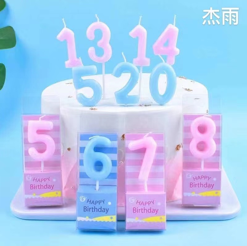 糖果0-9数字生日蜡烛         