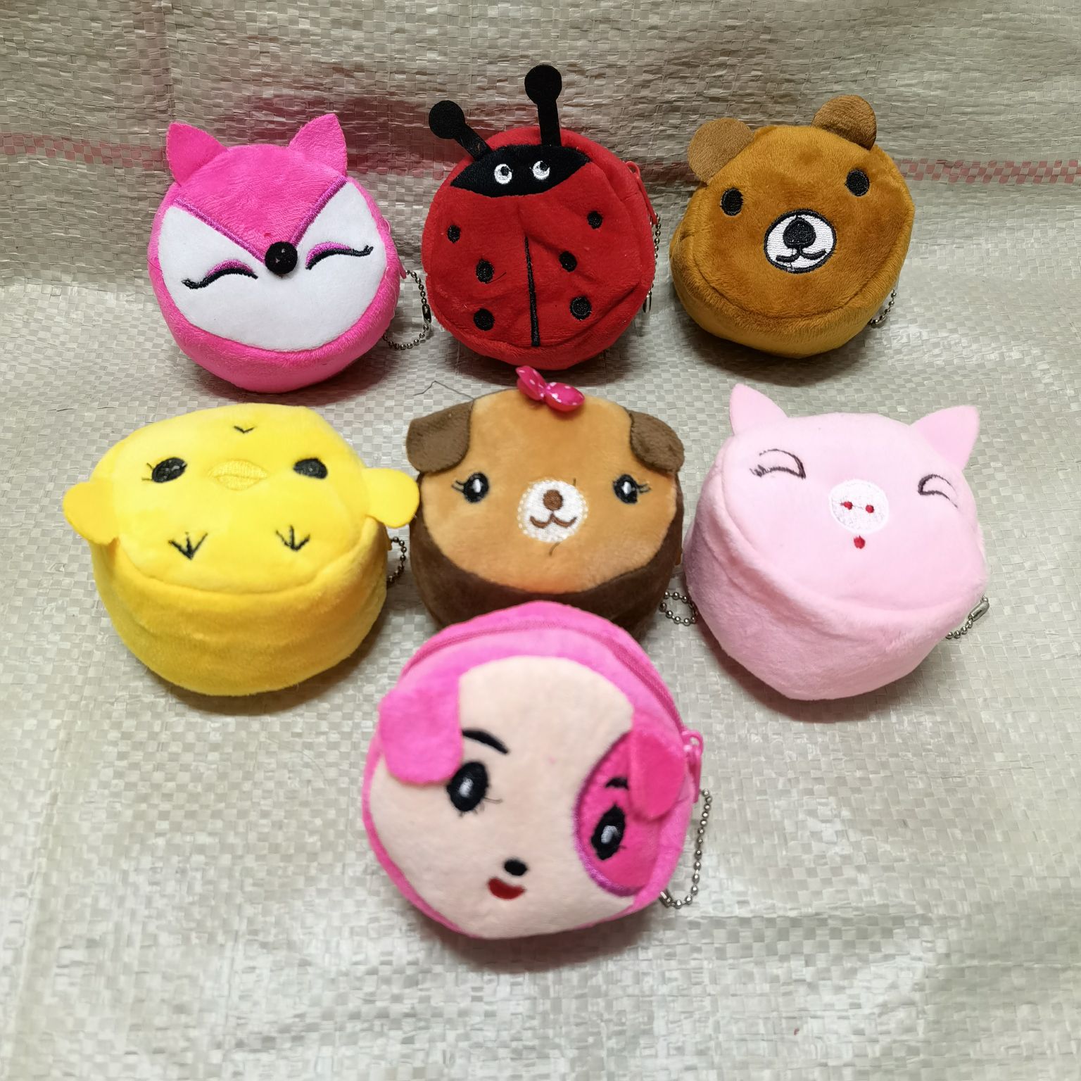 毛绒零钱包立体加厚卡通钱包拉链小包钥匙扣挂件毛绒零钱包儿童零钱包卡通刺绣硬币包详情图13