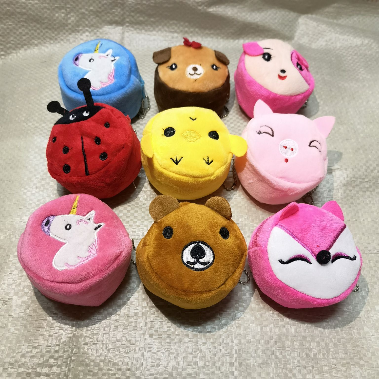 毛绒零钱包立体加厚卡通钱包拉链小包钥匙扣挂件毛绒零钱包儿童零钱包卡通刺绣硬币包详情图15