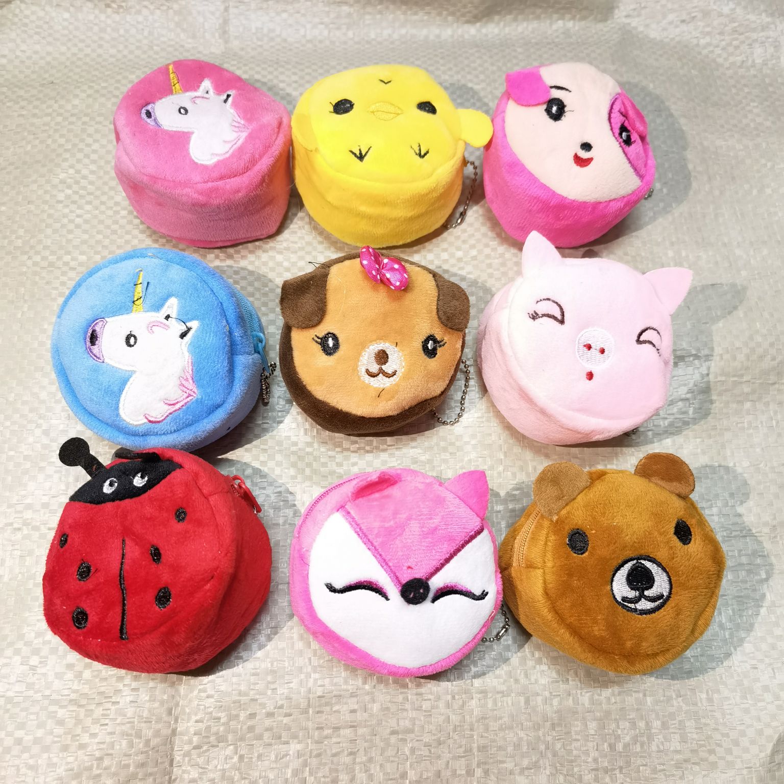 毛绒零钱包立体加厚卡通钱包拉链小包钥匙扣挂件毛绒零钱包儿童零钱包卡通刺绣硬币包详情图10