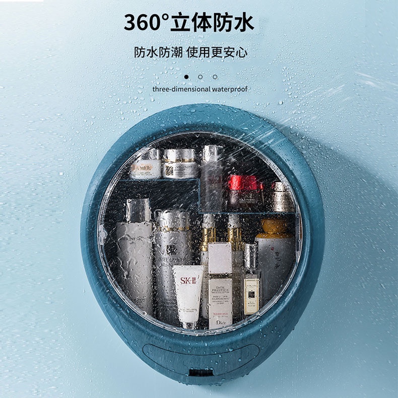 Wall-mounted round cosmetic case details Picture