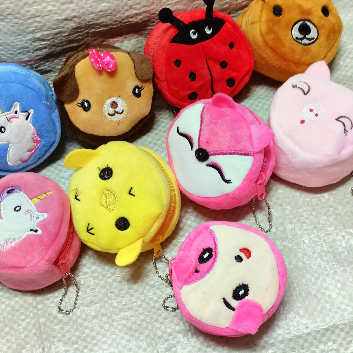 毛绒零钱包立体加厚卡通钱包拉链小包钥匙扣挂件毛绒零钱包儿童零钱包卡通刺绣硬币包详情图20
