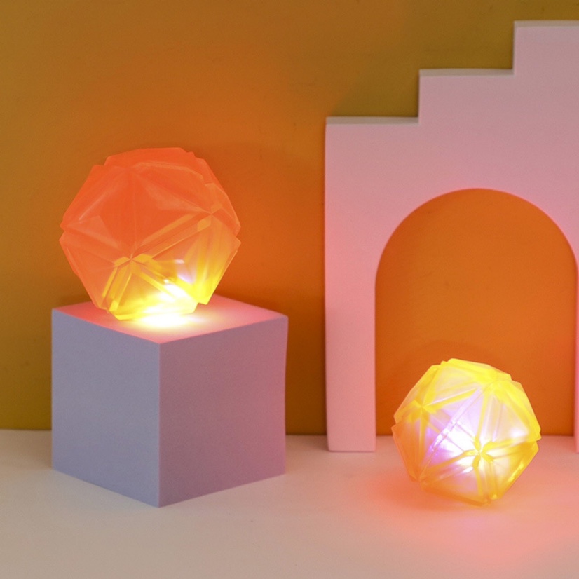 Brick and stone luminous balls -6.5cm details Picture