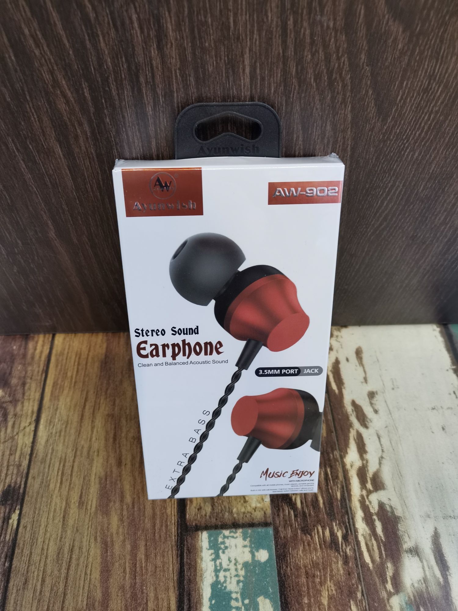 Sogo brand AW-902 mobile phone headphones, in-ear headsets, MP3 earbuds, wired headphones, small headphones, fashionable and creative products Item Picture