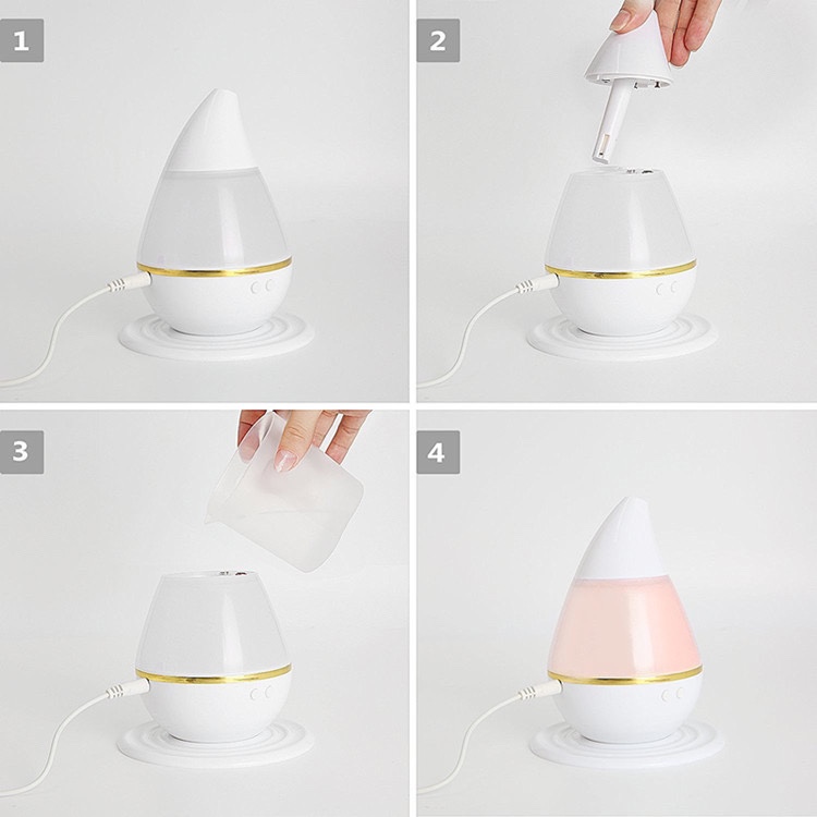 Seven-color water drop humidifier details Picture