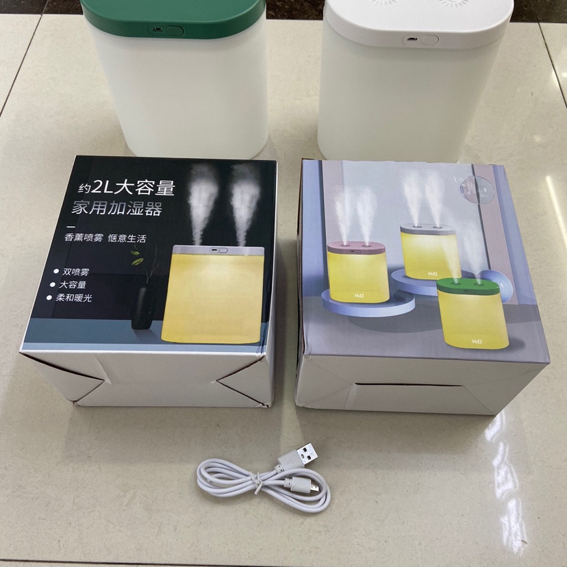 Humidificador con doble pulverización
