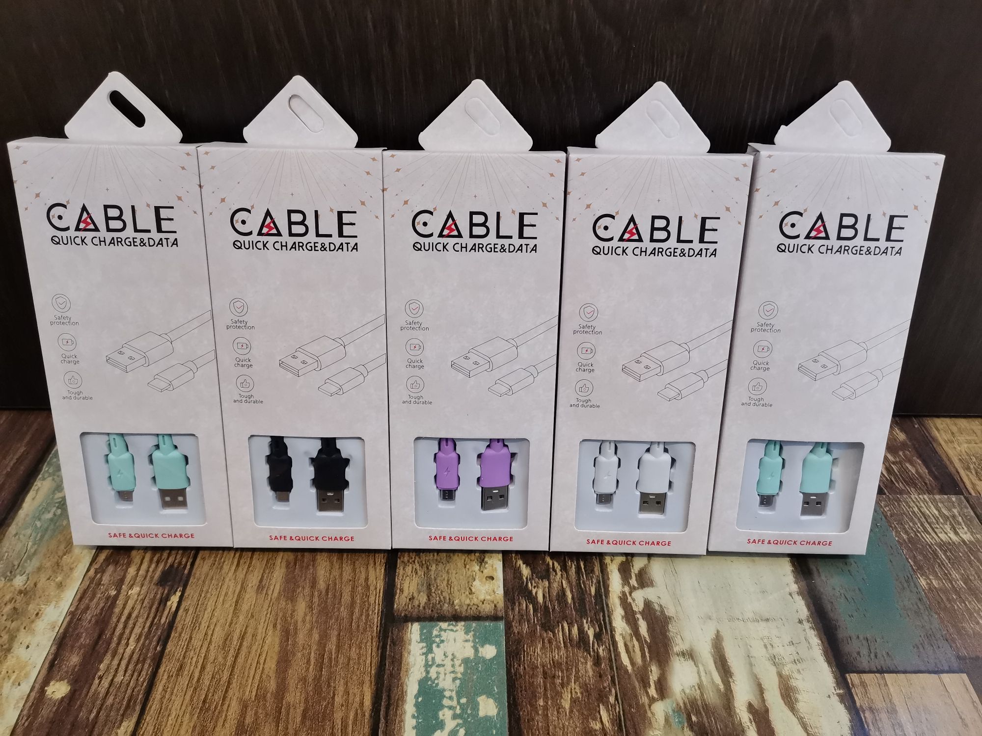 Macaron color data cable, mobile phone data cable suitable for Android type-c, Apple flash charging data cable, charging cable, fast charging cable