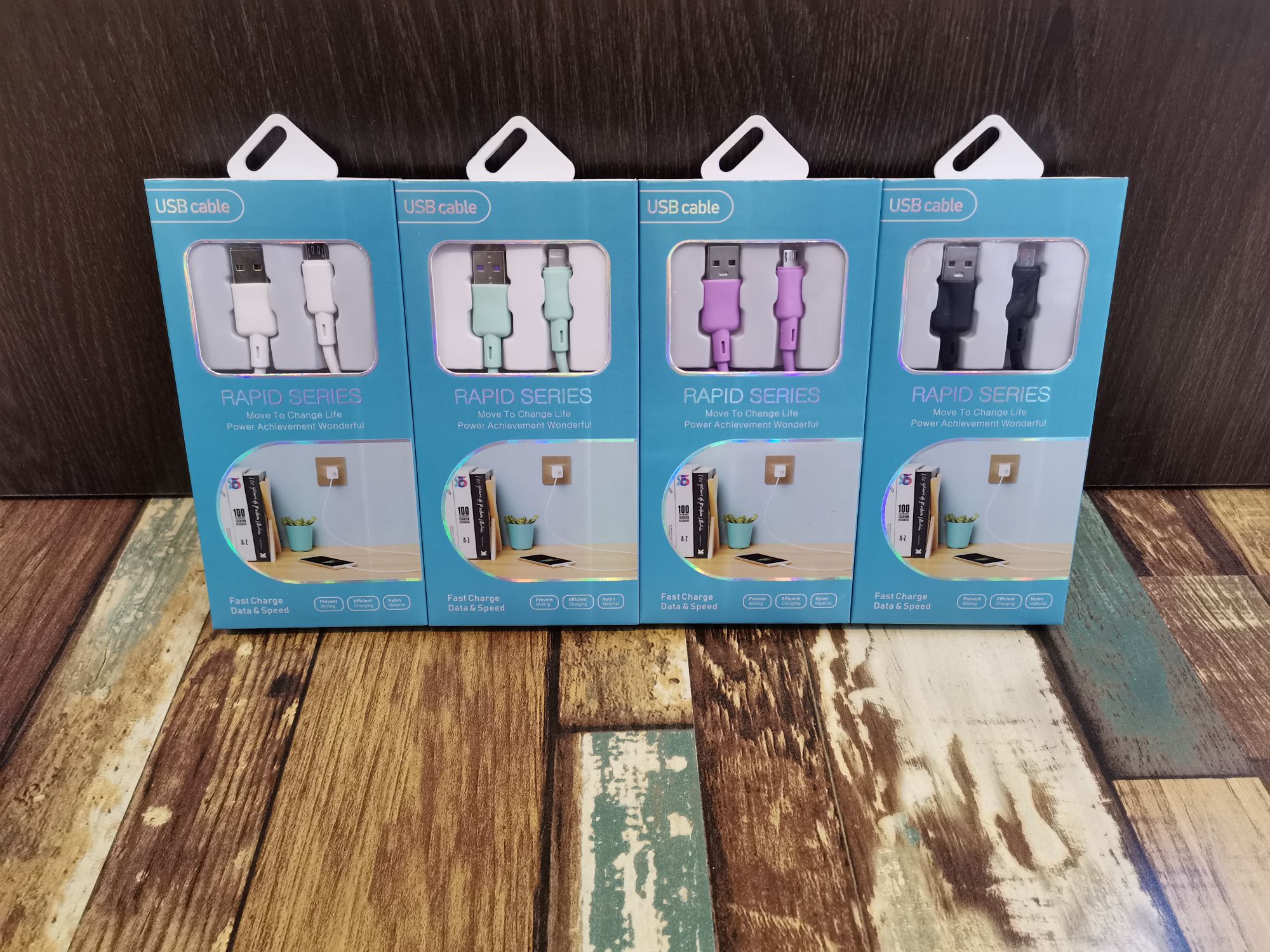 Macaron mobile phone data cable is suitable for Android type-c, Apple flash charging data cable, charging cable and fast charging cable