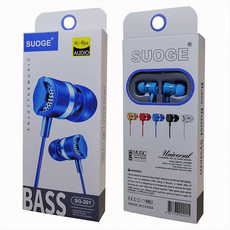 Sogo marca SG-201 auriculares para teléfonos móviles, auriculares en el oído, MP3 auriculares de moda creativa boutique Specification image