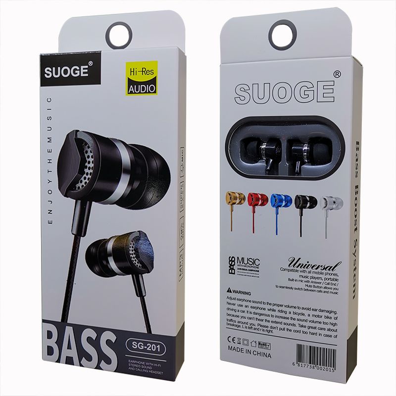 Sogo marca SG-201 auriculares para teléfonos móviles, auriculares en el oído, MP3 auriculares de moda creativa boutique Application Scenario