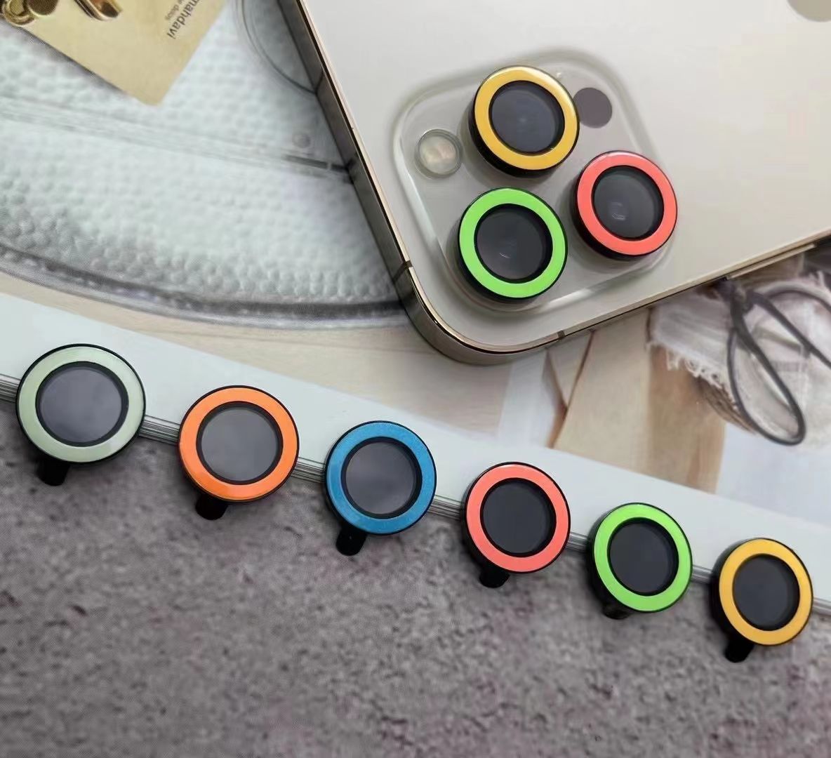 夜光摄像头保护套 手机镜头保护膜