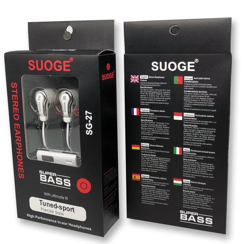 Sogo marca SG-27 auriculares para teléfonos móviles, auriculares en el oído, MP3 auriculares de moda creativa boutique details Picture