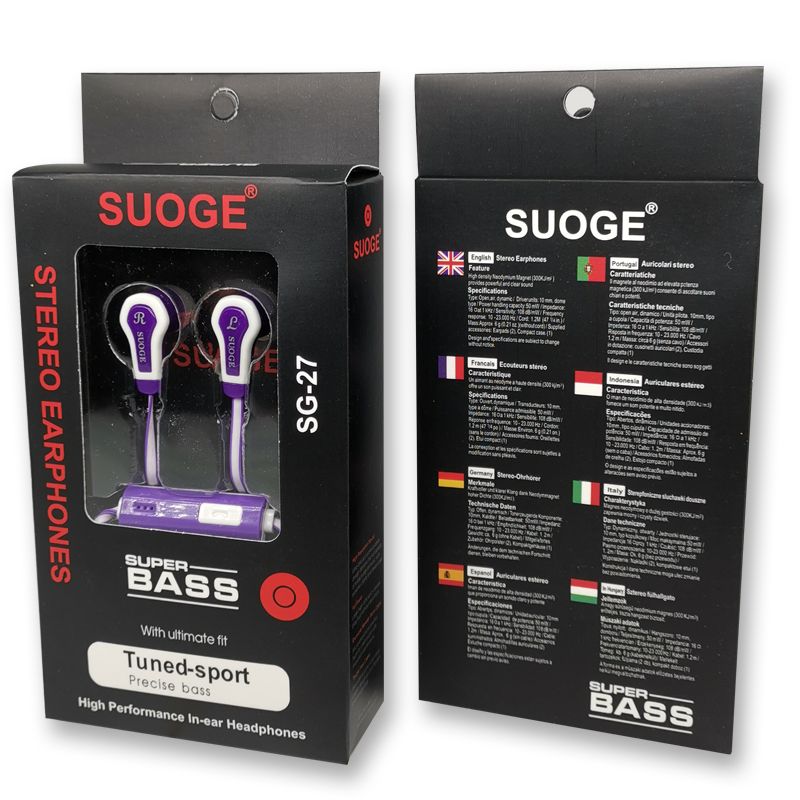 Sogo marca SG-27 auriculares para teléfonos móviles, auriculares en el oído, MP3 auriculares de moda creativa boutique Specification image