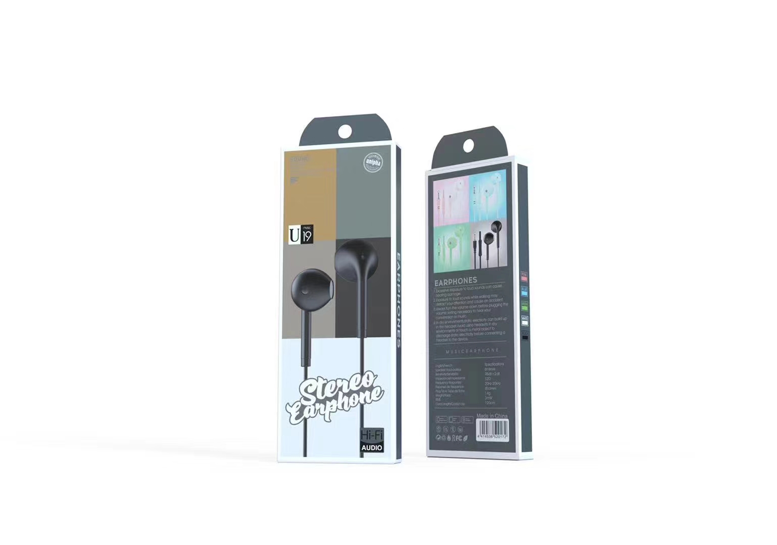 Sogo brand U19 mobile phone headphones, in-ear headsets, MP3 earbuds, wired headphones, small headphones, fashionable and creative products Specification image