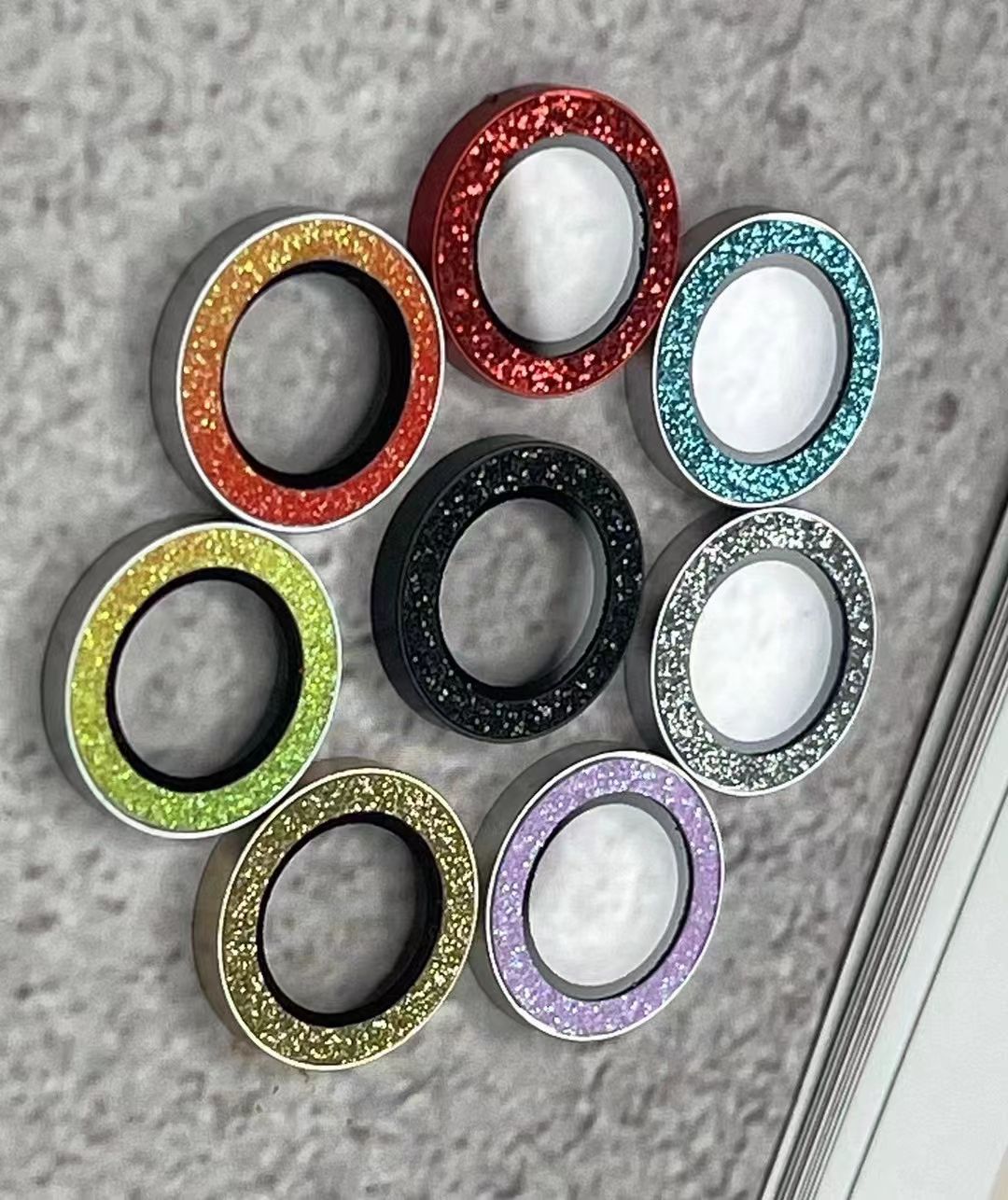 Glitter camera case and mobile phone lens protective film detail image 4