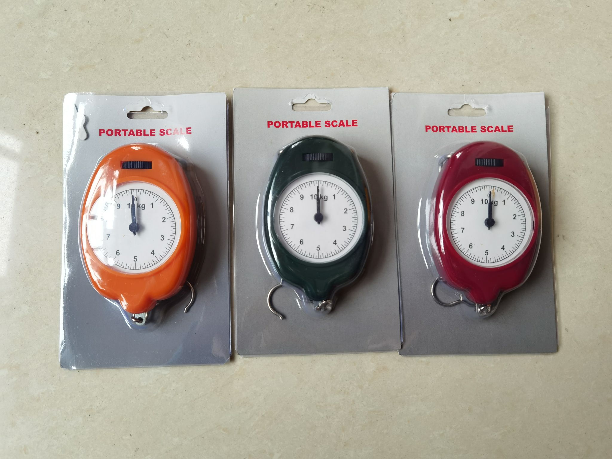 Factory direct sales of spring hook hand-held scales with 10kg and 5kg dials, old-fashioned hand-held scales Specification image