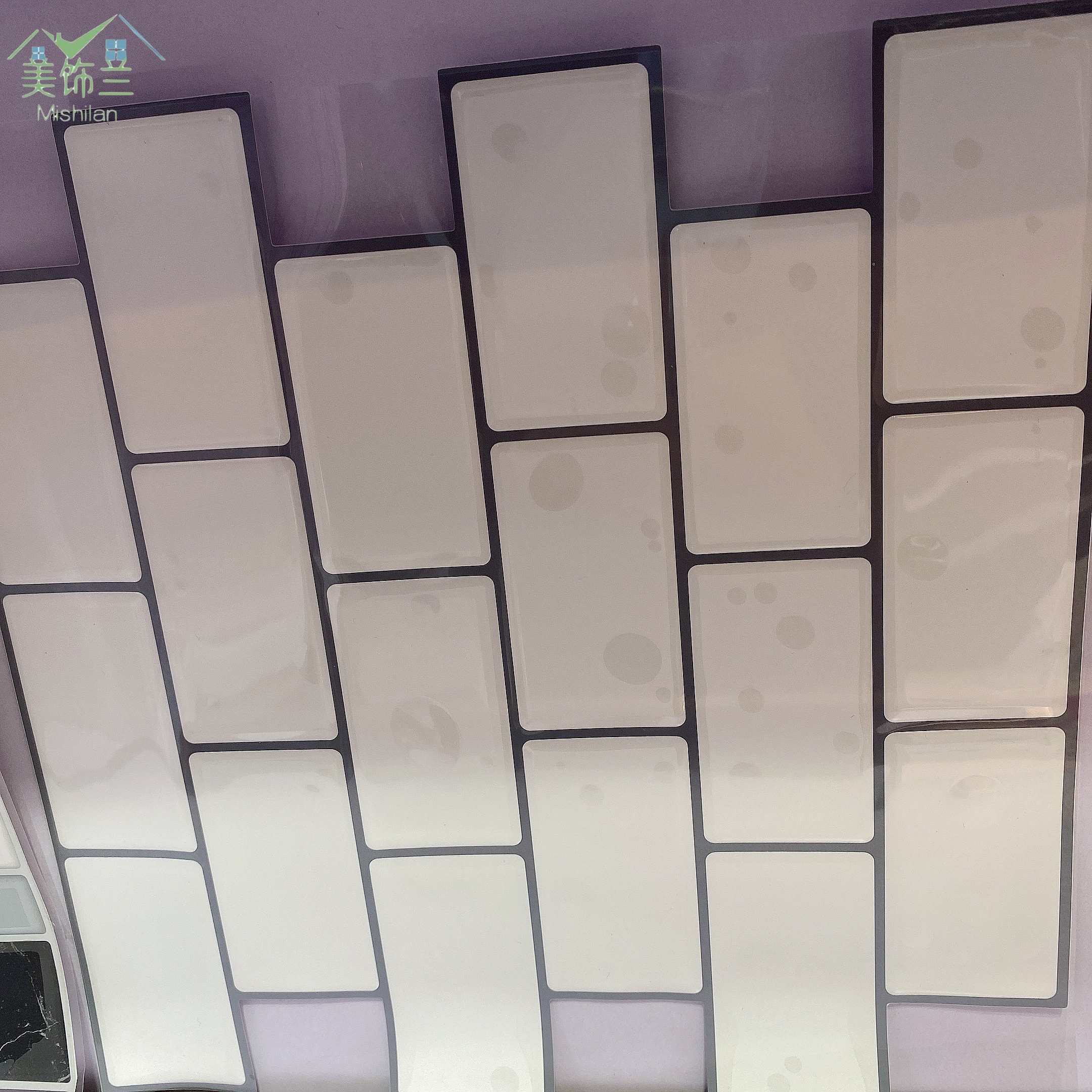 自粘瓷砖贴/水晶自粘墙贴/自粘墙纸细节图