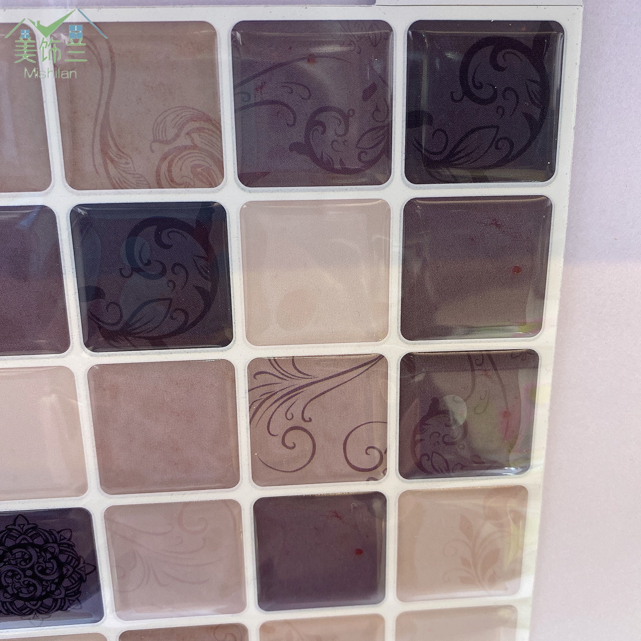 自粘瓷砖贴/水晶自粘墙贴/自粘墙纸产品图