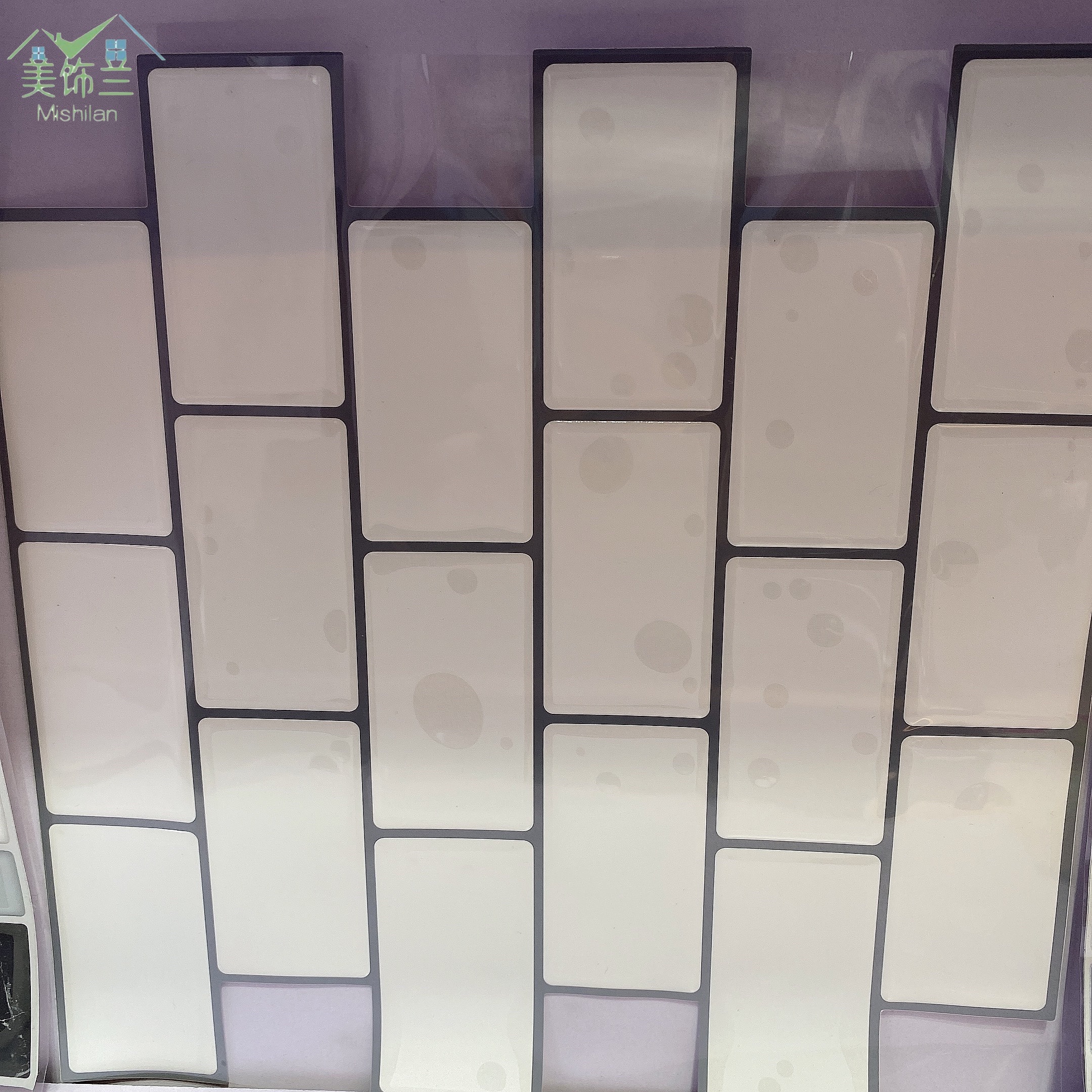 自粘瓷砖贴/水晶自粘墙贴/自粘墙纸产品图