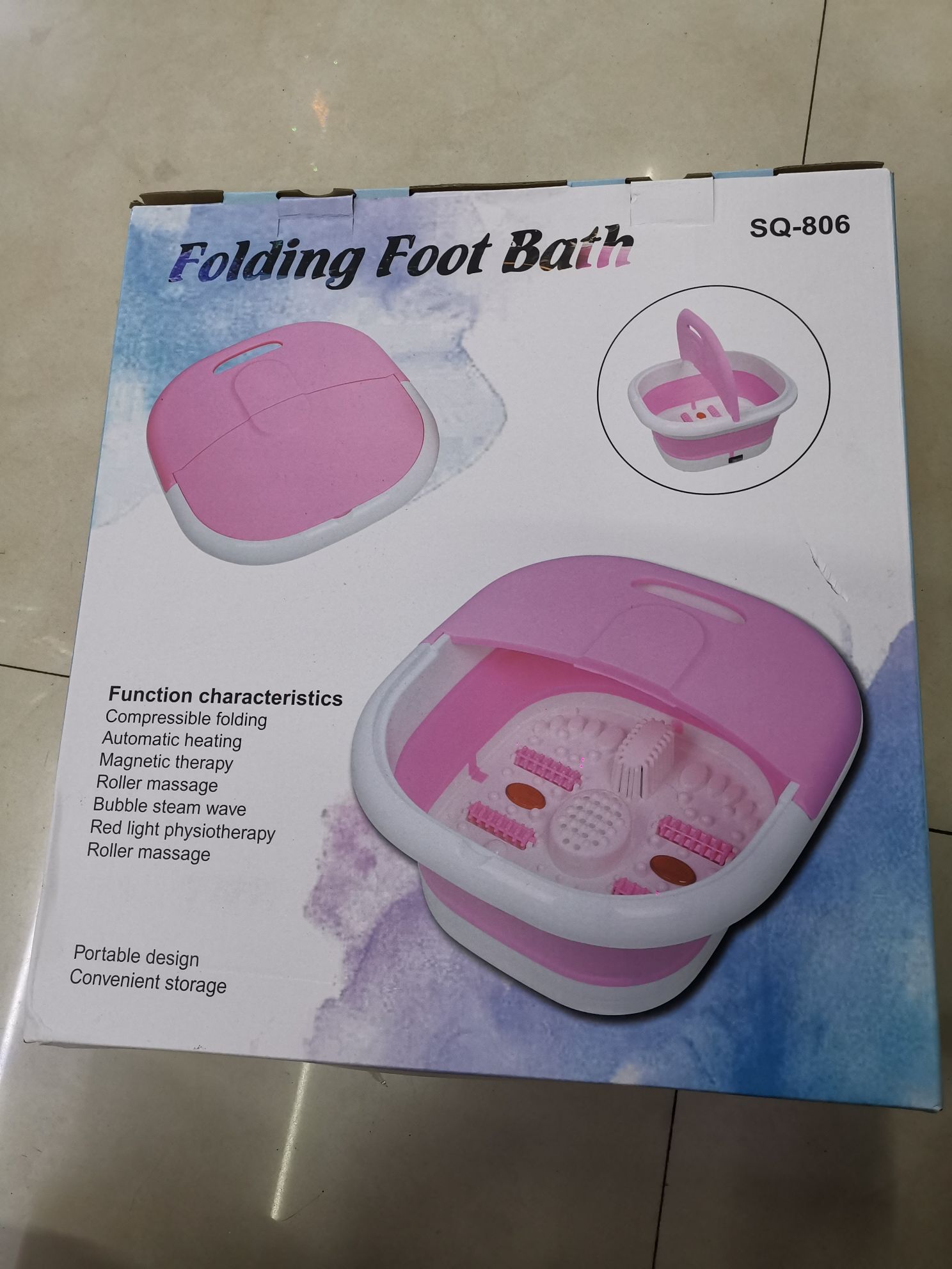 Fumigation foot bath basin, automatic massage, heating foot bath bucket, household foot wash basin, electric constant temperature, foldable health care appliance detail image 6