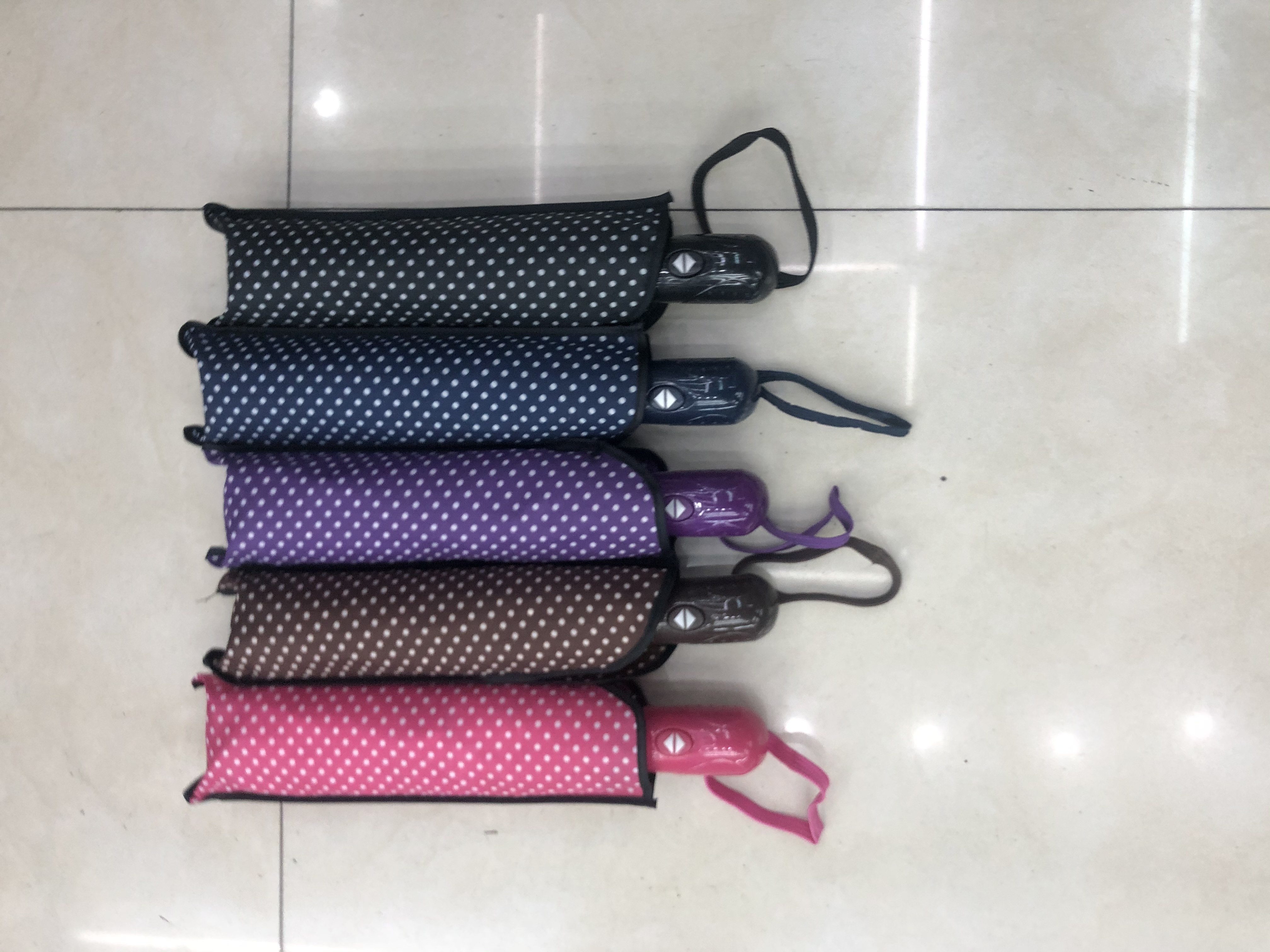 三折全自动喷漆布点子伞