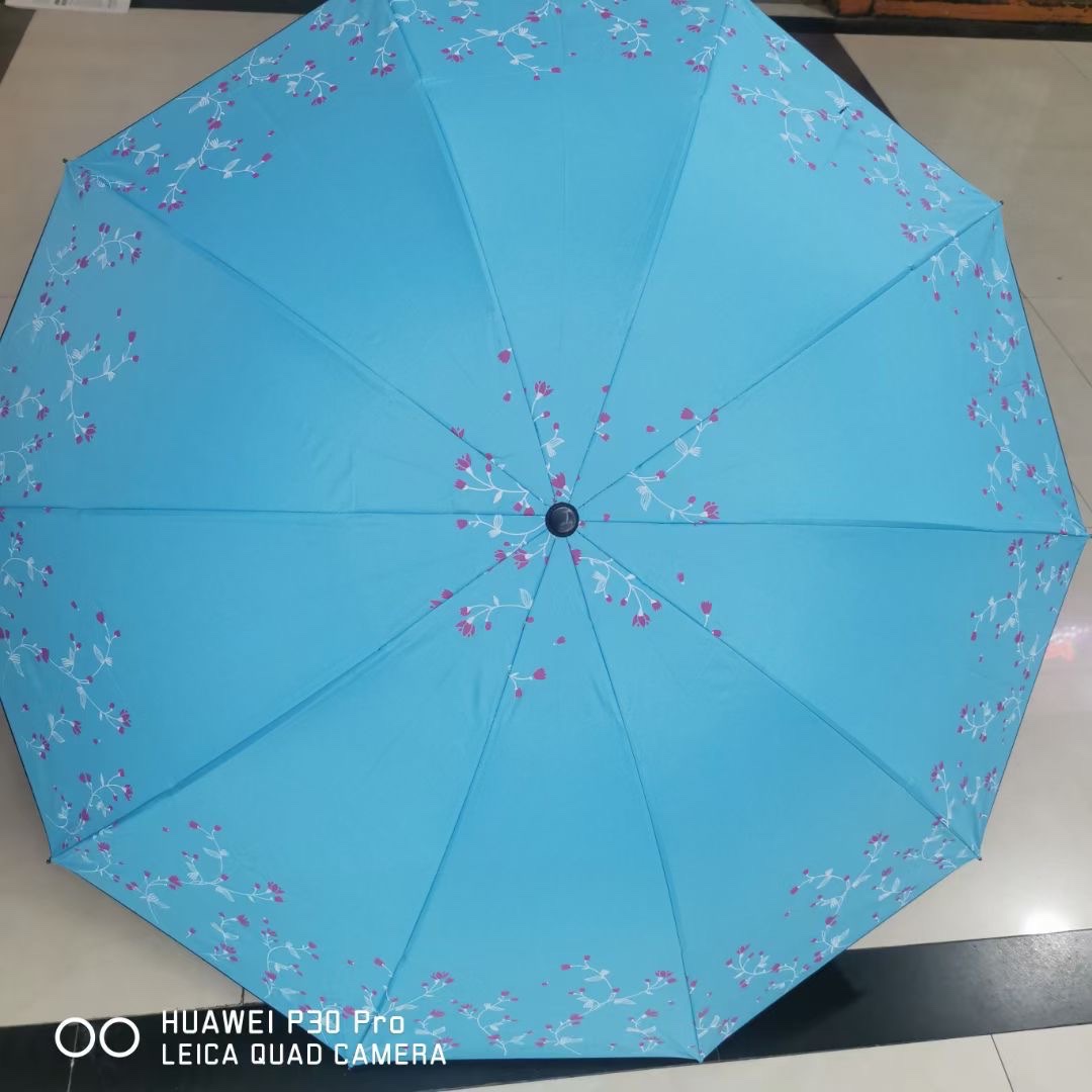 三折黑胶/喷漆布/伞架铁产品图