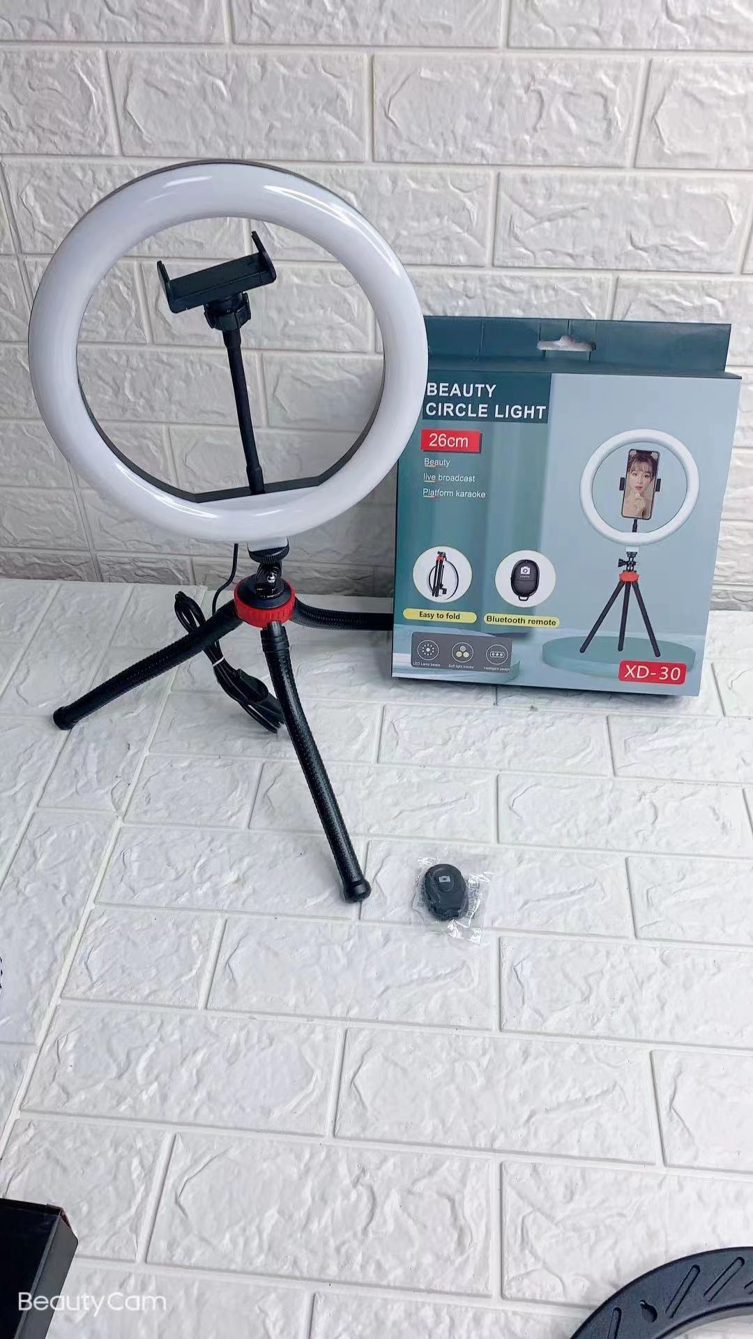 Live streaming light, fill light, photography light, beauty light, LED light, 26cm with tripod, remote control, fill light