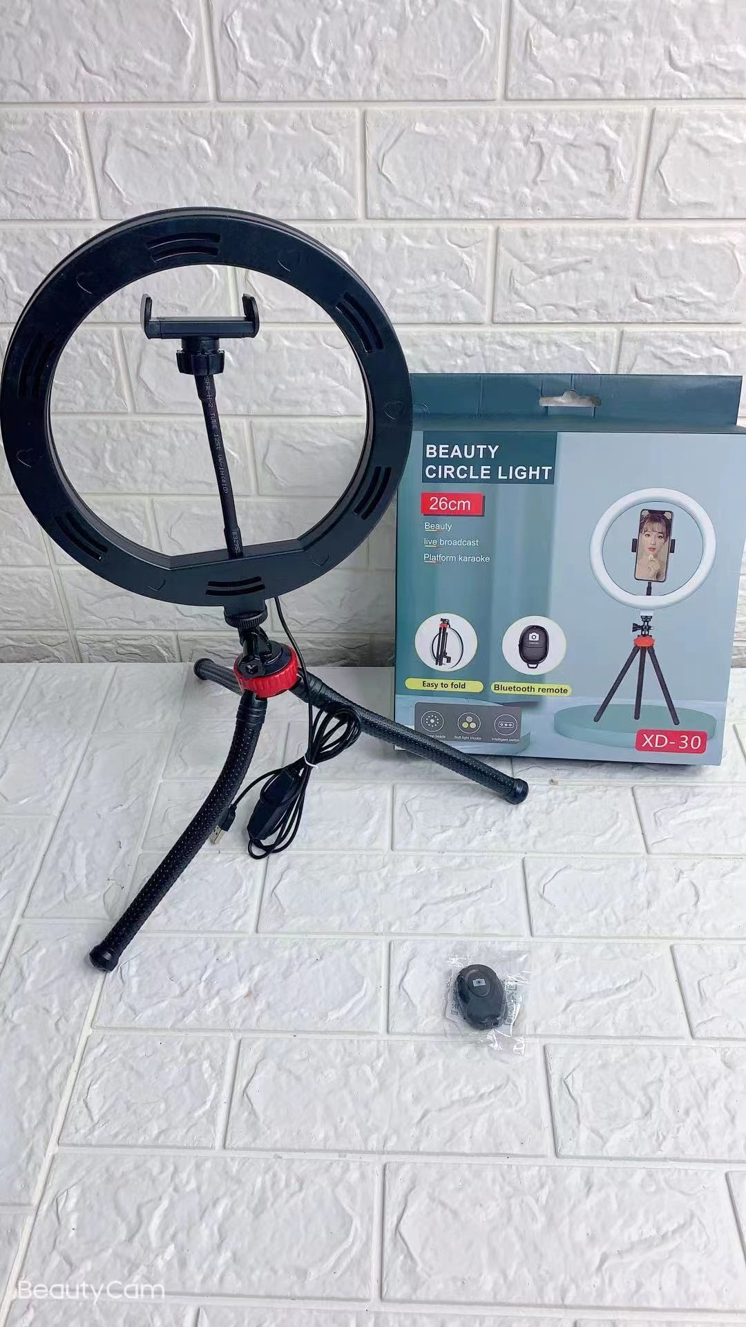 Live streaming light, fill light, photography light, beauty light, LED light, 26cm with tripod, remote control, fill light Specification image