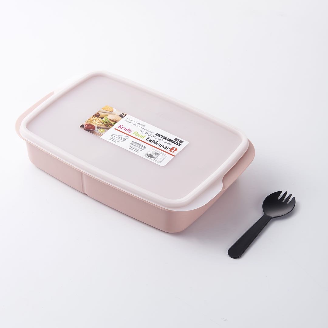 Factory direct supply of brand-new PP material candy color separation format lunch boxes and bento boxes, suitable for microwave ovens Item Picture