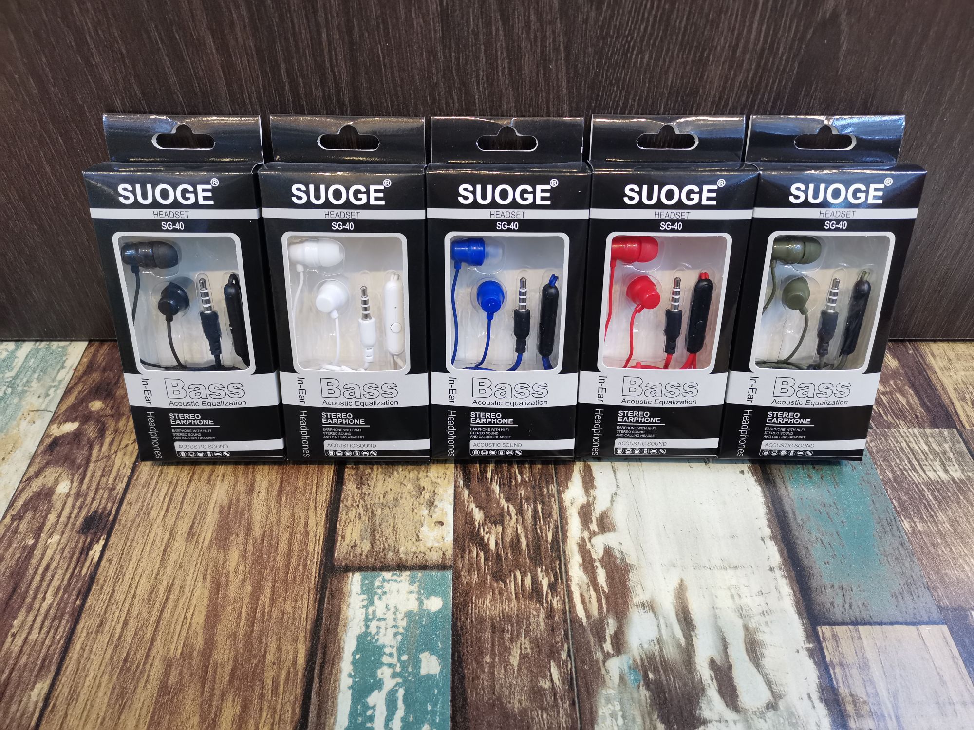 Sogge auriculares SG-40 auriculares de teléfono de color, auriculares en el oído, MP3 auriculares de moda creativa boutique