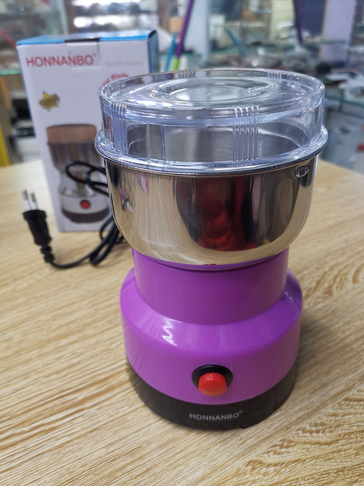 Electric grinding machine for grains and cereals, household small grinding machine, stainless steel coffee grinding machine detail image 8