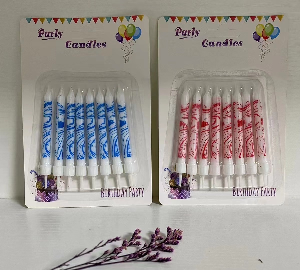 圣诞蜡烛/生日蜡烛/派对蜡烛白底实物图