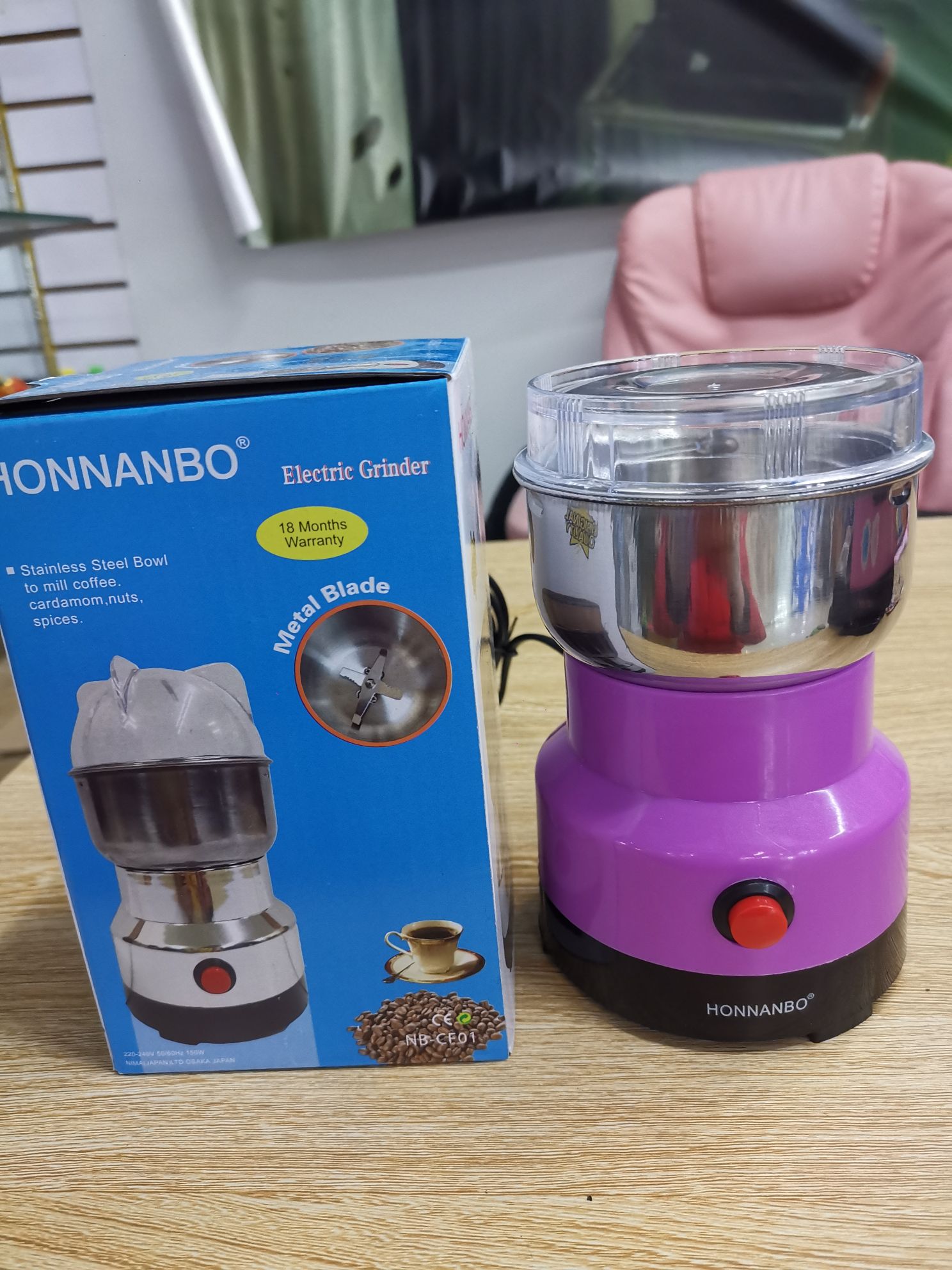 Electric grinding machine for grains and cereals, household small grinding machine, stainless steel coffee grinding machine detail image 13