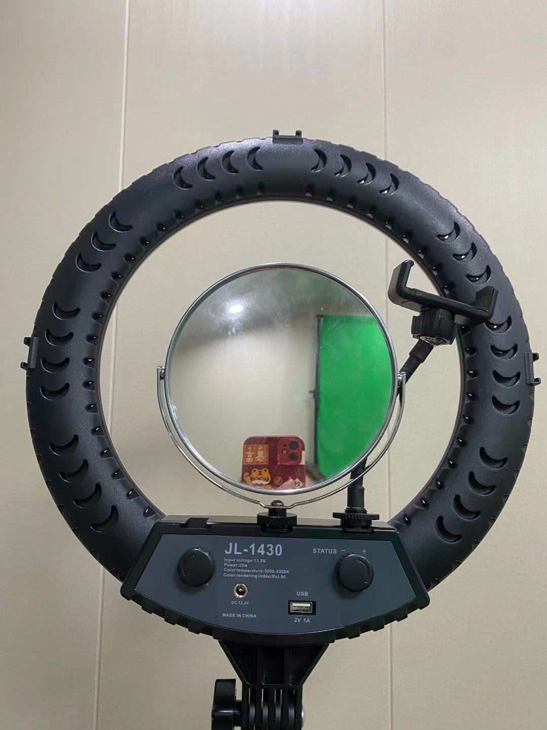直播灯 补光灯 美颜灯 摄影灯 LED灯 14寸带镜子补光灯详情图4