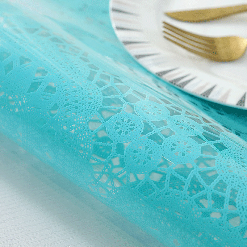 New 38cm Japanese-style heat-insulating placemats, pvc round spacers, Western placemats, hollowed-out heat-insulating coasters, cross-border wholesale Application Scenario
