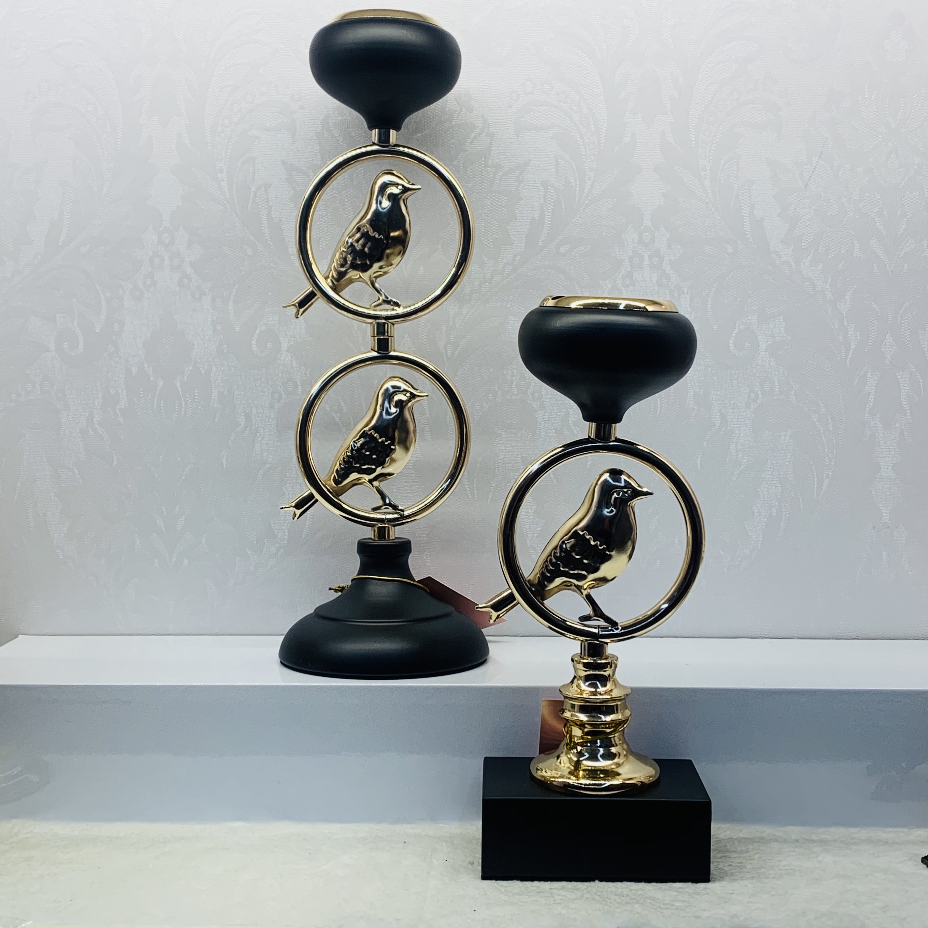 新中式烛台家居饰品餐桌酒柜摆件浪漫烛光晚餐道具装饰蜡烛台