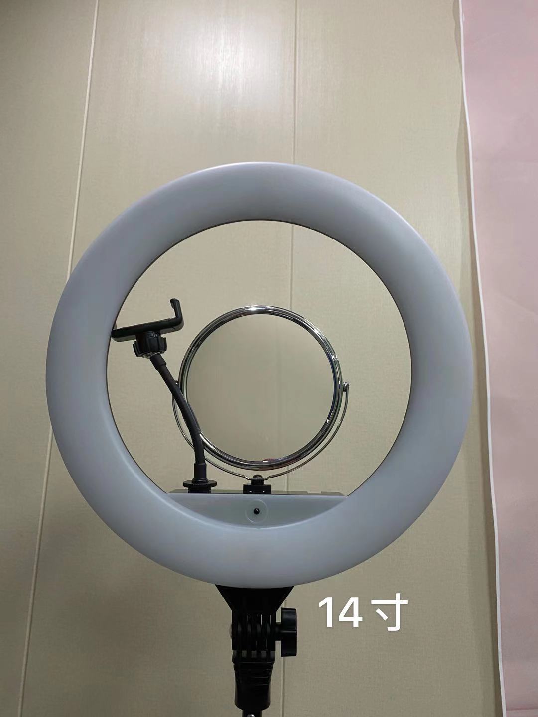 直播灯 补光灯 美颜灯 摄影灯 LED灯 14寸带镜子补光灯详情图3